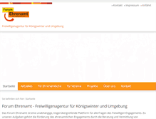 Tablet Screenshot of forum-ehrenamt.de